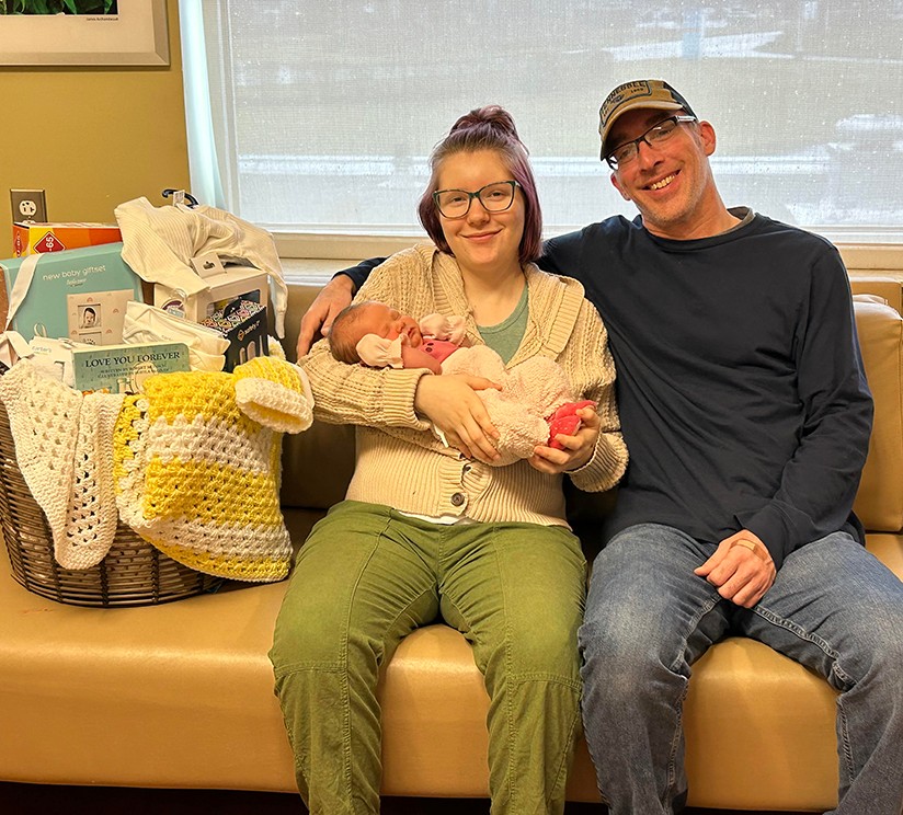 At 8:28 a.m. on Friday, January 5, Saint Joseph Mount Sterling delivered its first baby of 2024. Carolyn Sayre and David Tyree from Mount Sterling welcomed Lilianna Belle Tyree. She weighed 8 lbs. 13 oz. and was 22 inches long.